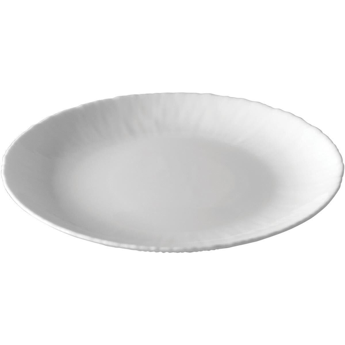 Jg 6Pç Prato Sobremesa Bormioli Rocco Coconut Vidro Temperado 2X21X21Cm Branco 10968 3