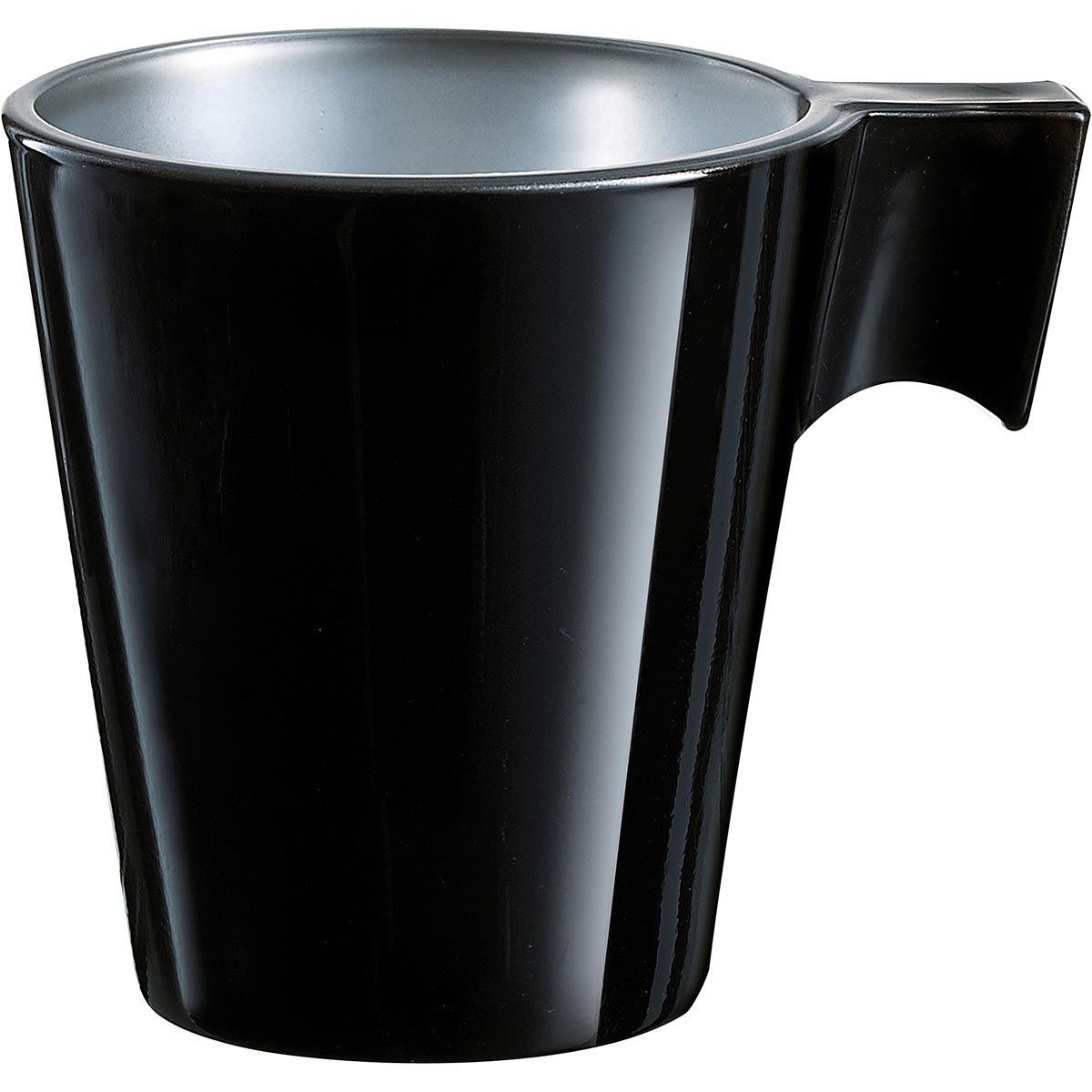 Xícara Expresso Luminarc Flashy Vidro Temperado 80Ml 6X6X6Cm Preto 11322 3