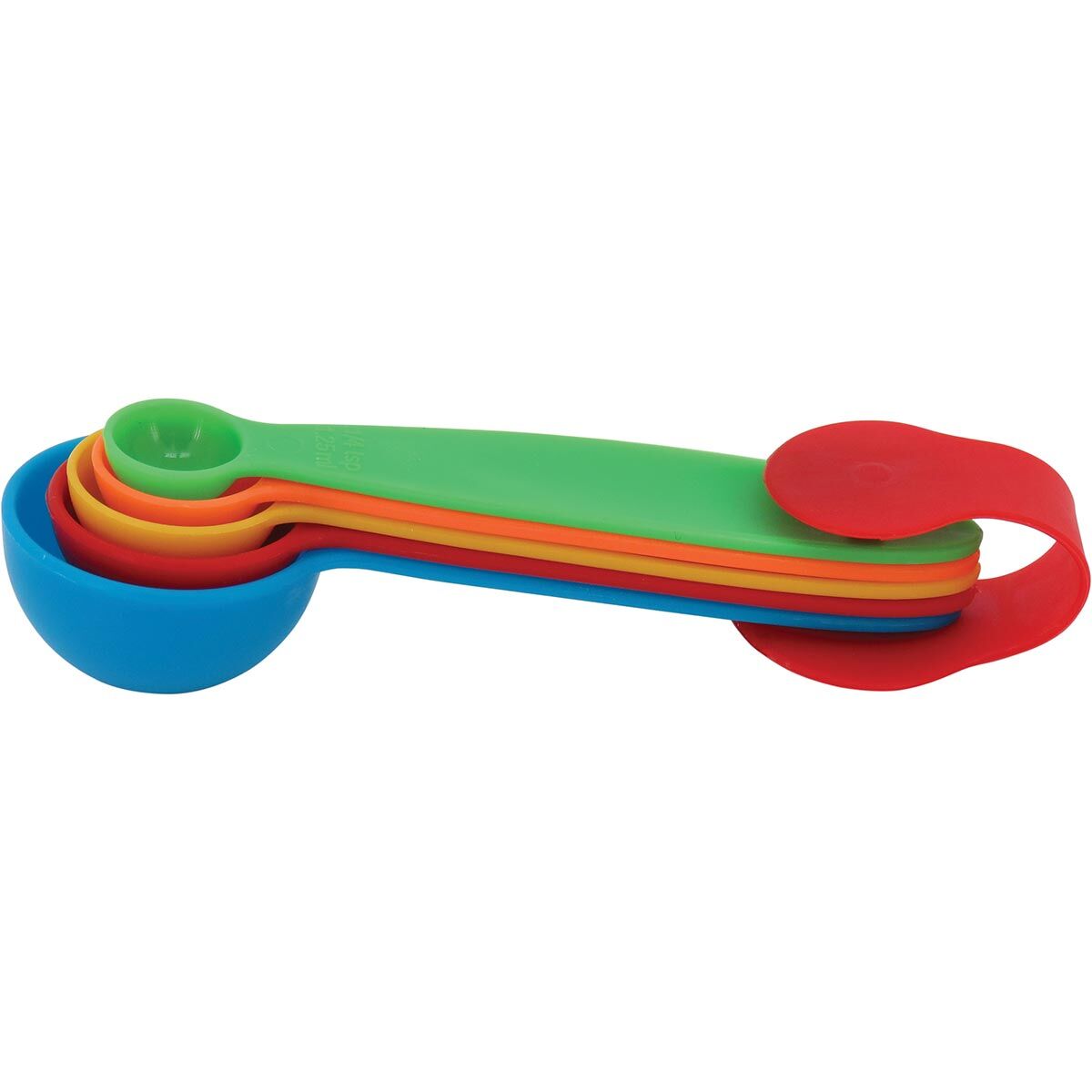 Jg 5Pç Medidores Colheres Mino Plástico 13X4X4Cm Color 11973 2