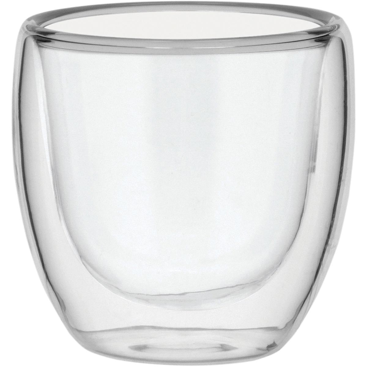 Xícara Café Clear Parede Dupla Borossilicato 80Ml 6X7X7Cm 15664 1