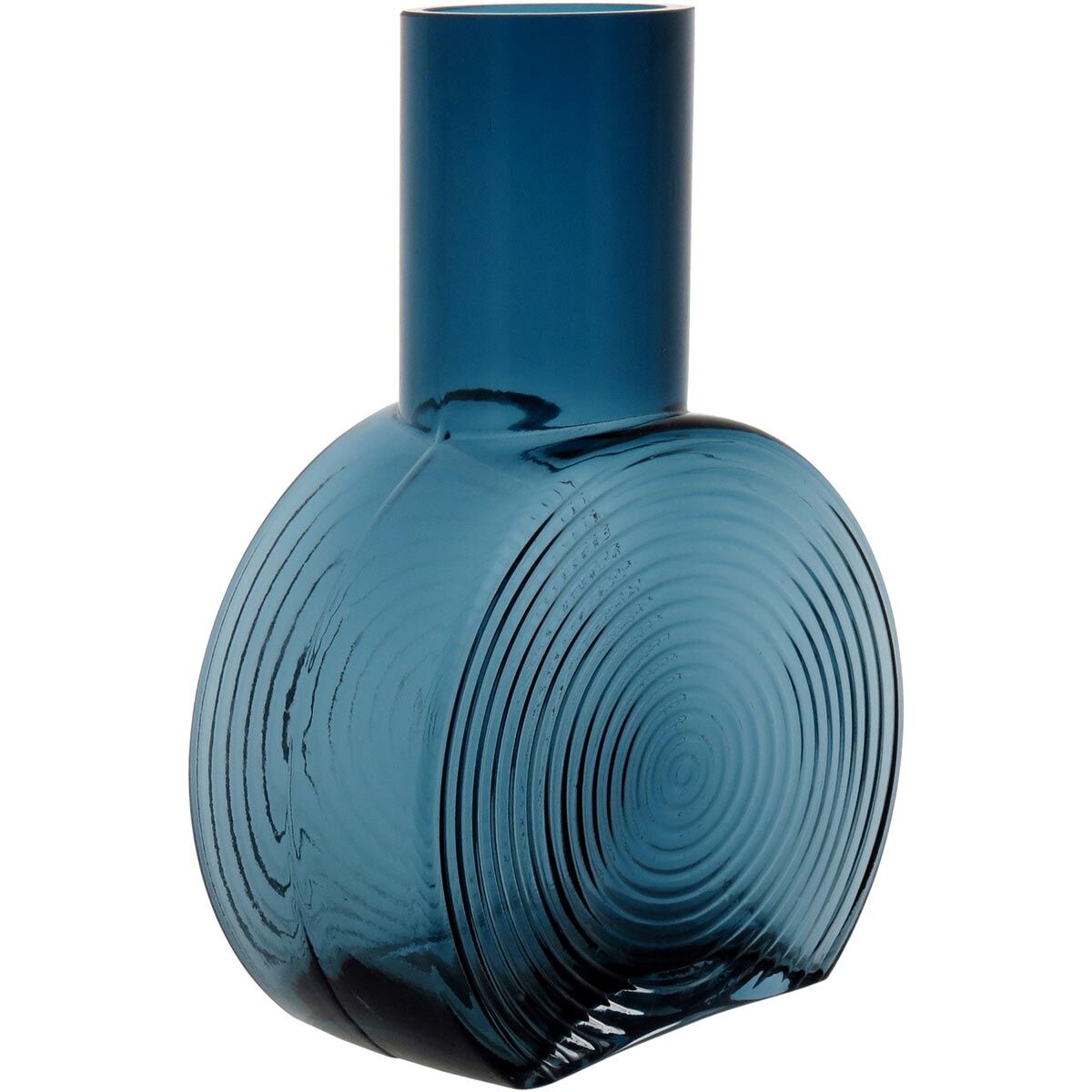 Garrafa Decorativa Sanvictor Vidro 23X16X8Cm Azul 17994 1