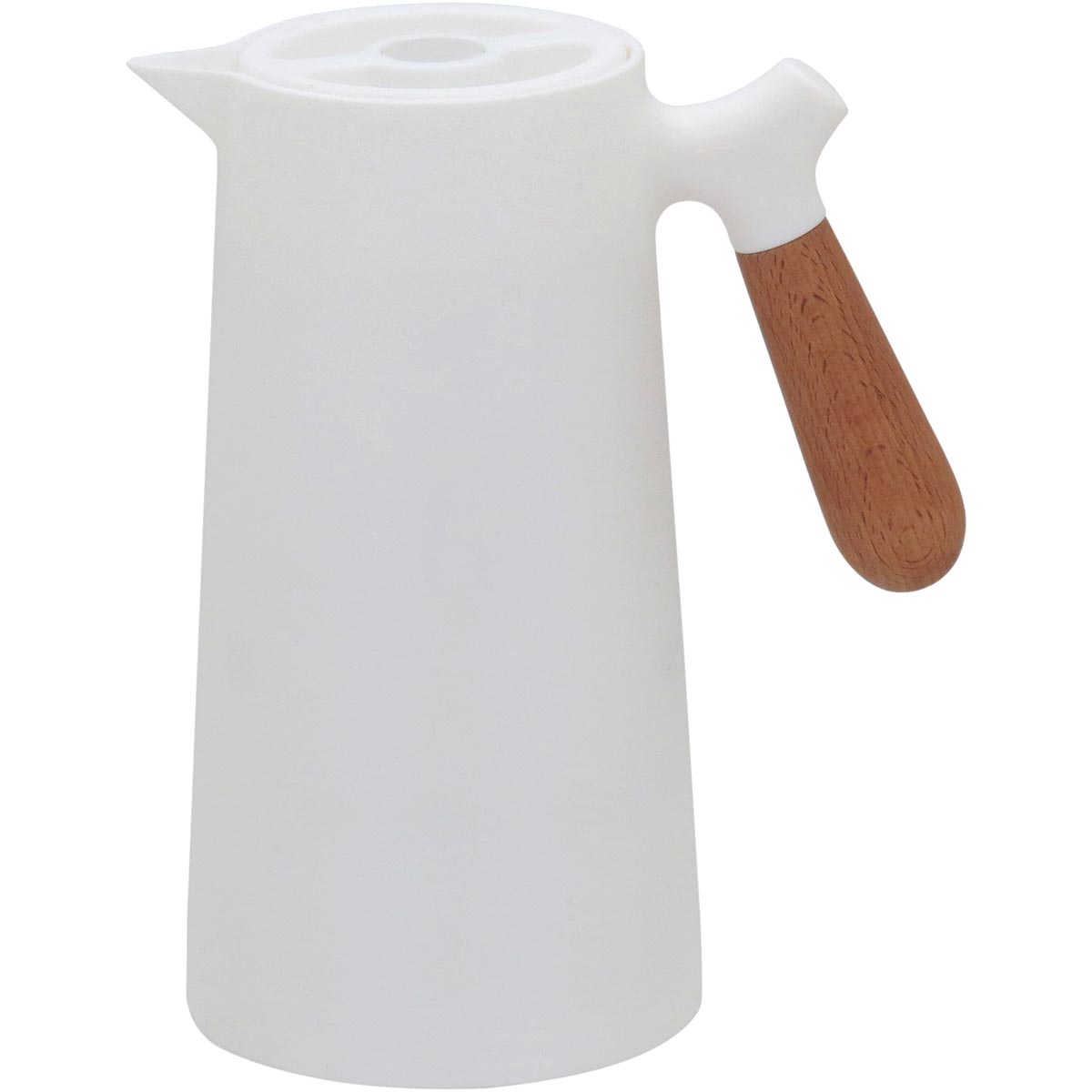 Garrafa Térmica Norden Ampola Vidro Plástico 1L 25X13X13Cm Branco 18006 1