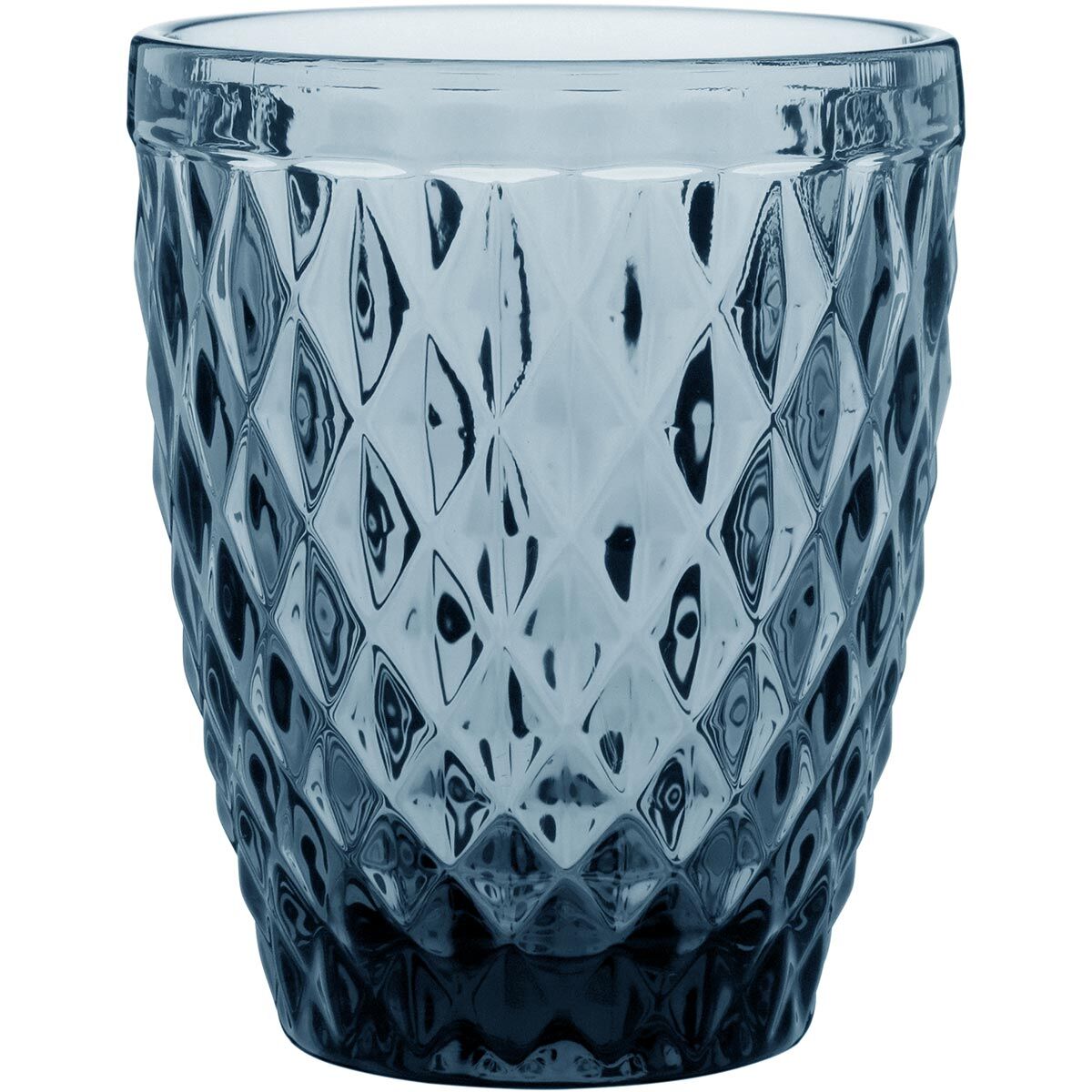 Jg 6Pç Copo Água Vidro 270Ml 10X8X8Cm Azul 18417 1