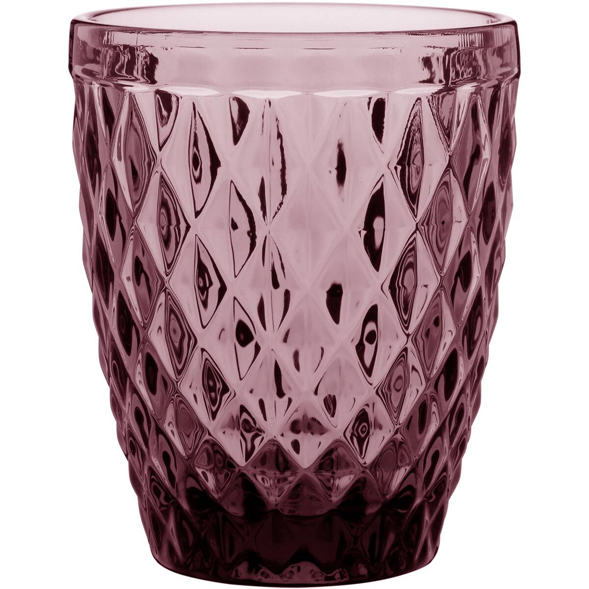 Jg 6Pç Copo Água Vidro 270Ml 10X8X8Cm Rosa 18419 1