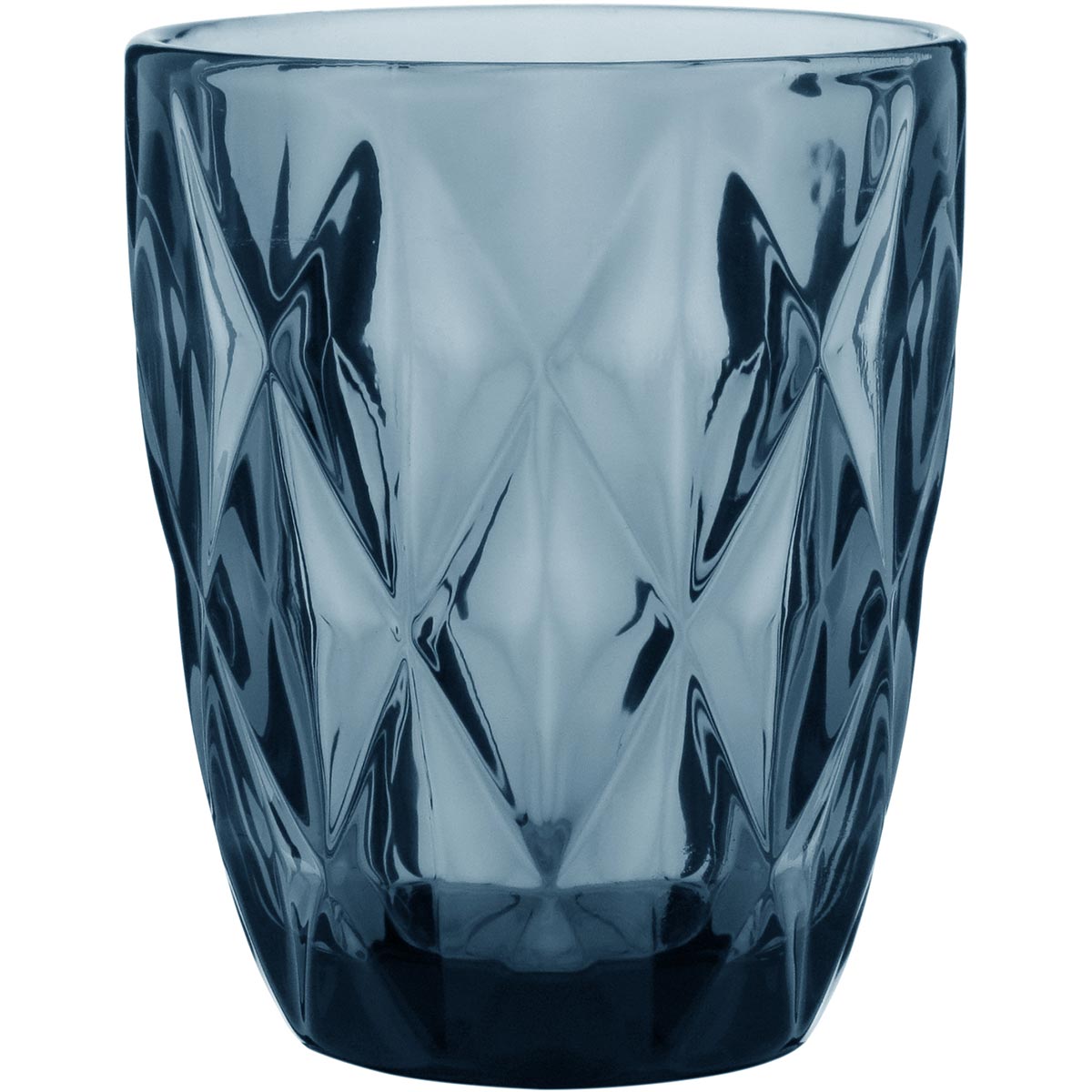 Jg 6Pç Copo Água Vidro 270Ml 10X8X8Cm Azul 18426 1