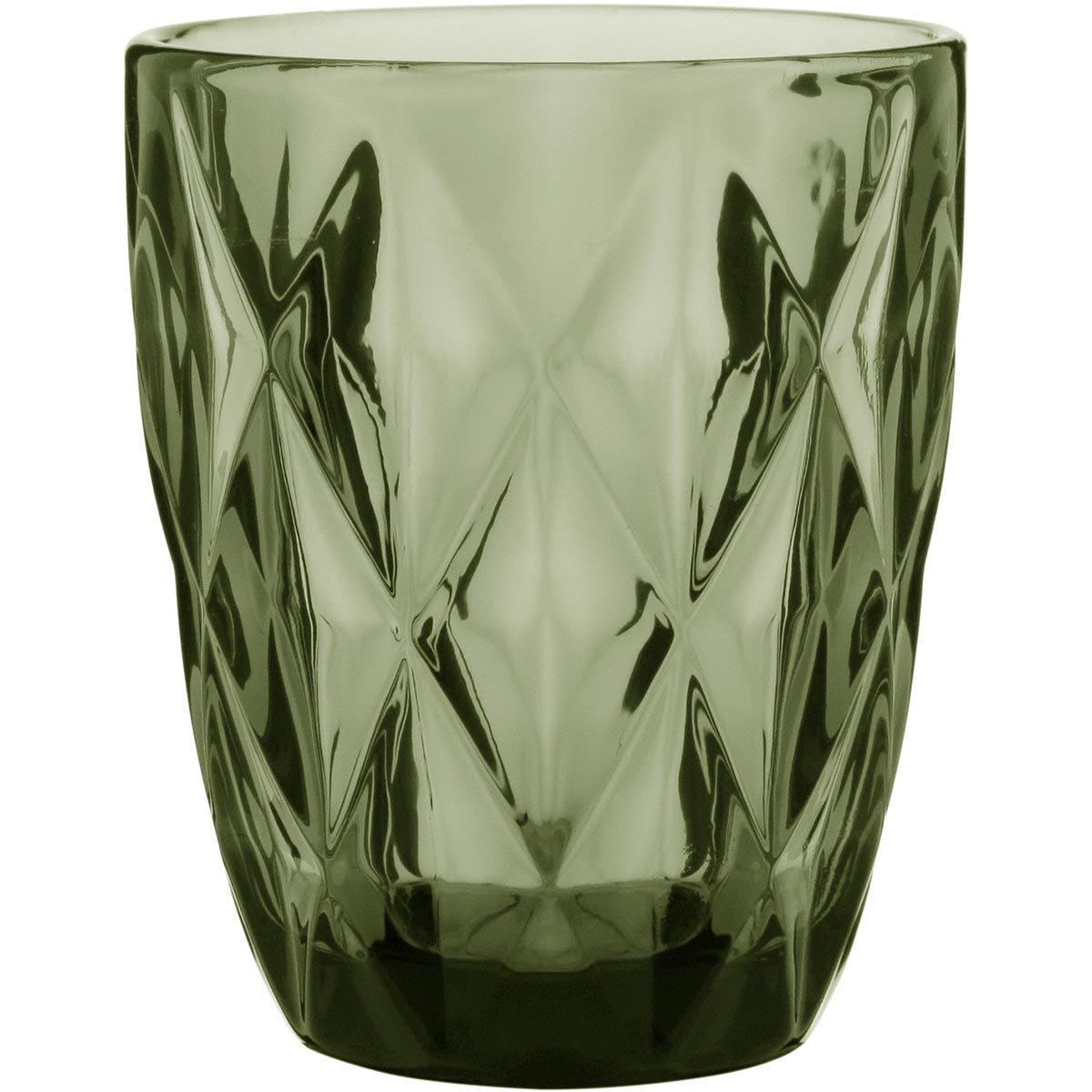 Jg 6Pç Copo Água Vidro 270Ml 10X8X8Cm Verde 18427 1