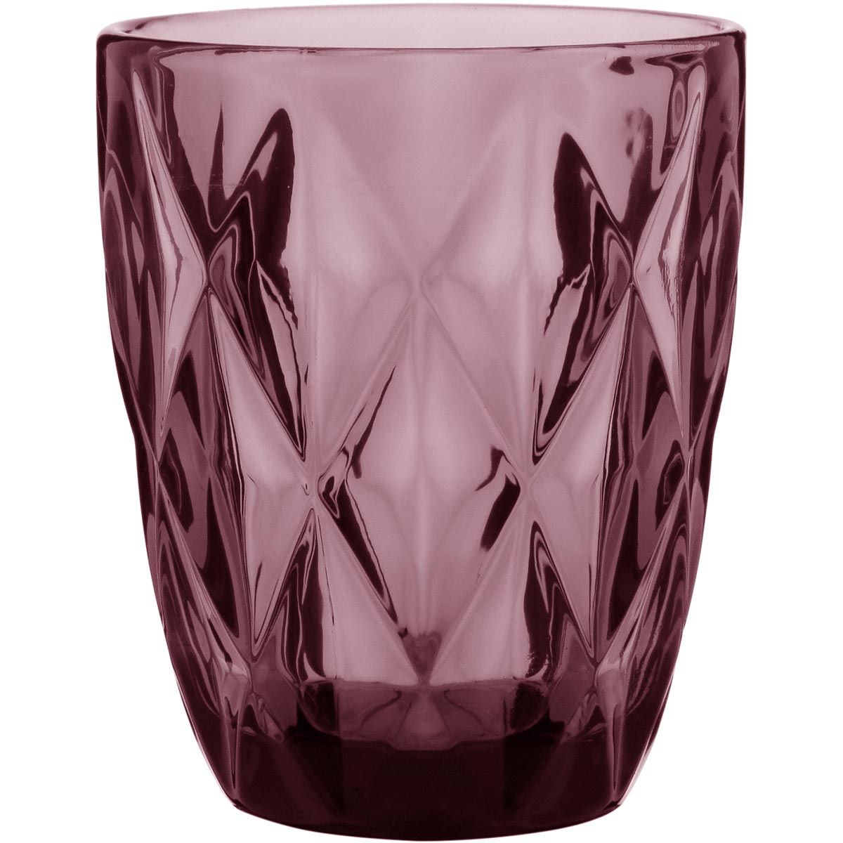 Jg 6Pç Copo Água Vidro 270Ml 10X8X8Cm Rosa 18428 1