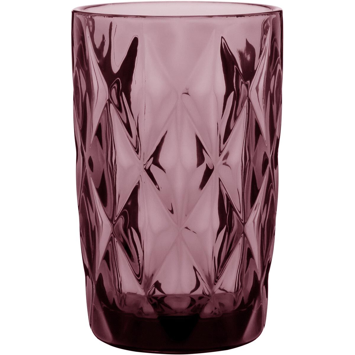 Jg 6Pç Copo Long Drink Vidro 370Ml 13X8X8Cm Rosa 18431 1